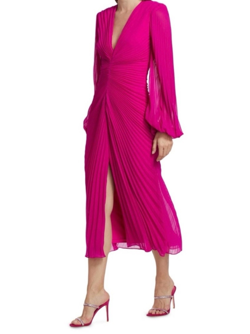 Badgley Mischka Pink Cocktail Evening Gown - Size 10 NWT